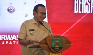 Wabup Hermanus Membuka Media Gathering Gelaran Diskominfotik Kabupaten Nunukan